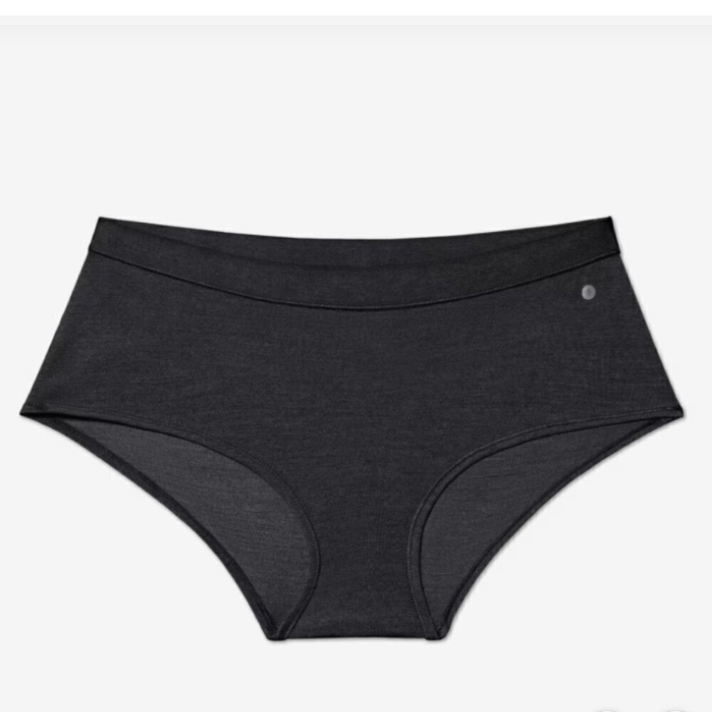 allbirds Women's Black Tencel Wool Blend Shortie Underwear NEW Size 3x